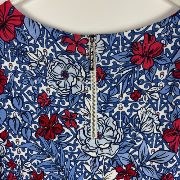 Tommy Bahama Darcy Geo Garden Flounce Dress Size Large Floral - Picture 5 of 7